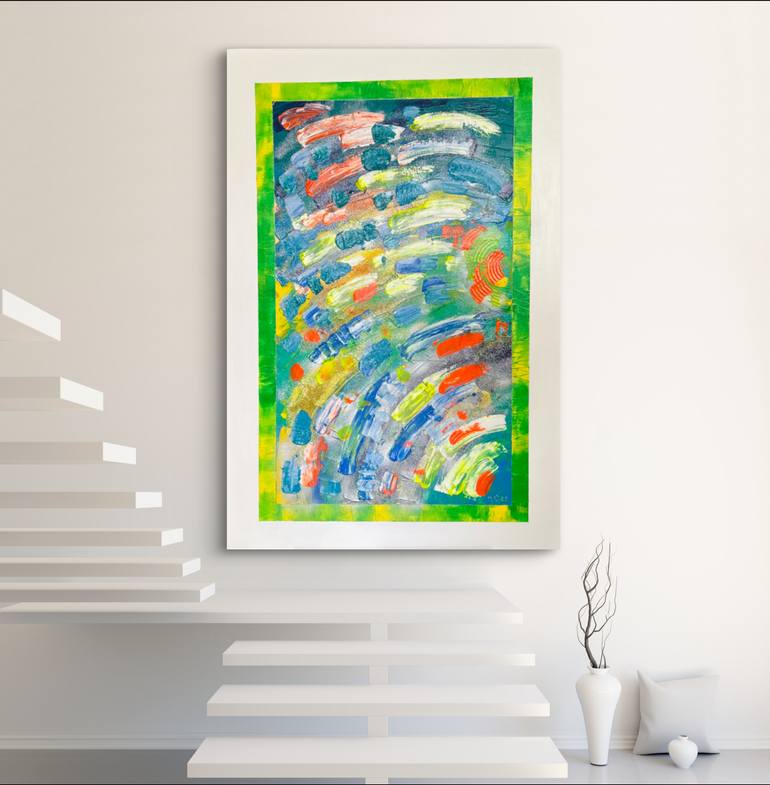 Original Abstract Expressionism Abstract Painting by Vladilena Cherednichenko