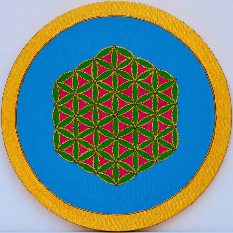 Original Abstract Geometric Paintings by Vladilena Cherednichenko