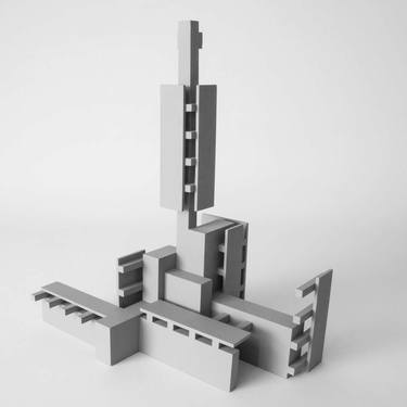 Original Abstract Architecture Sculpture by Hani Habashi