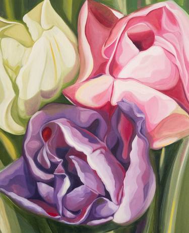 Original Floral Paintings by Hallee Palermo