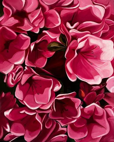 Original Expressionism Floral Paintings by Hallee Palermo