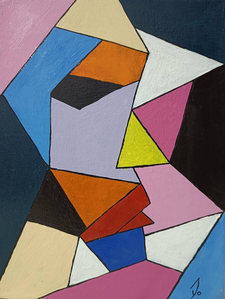 Original Abstract Expressionism Abstract Painting by Jyoti Goswami