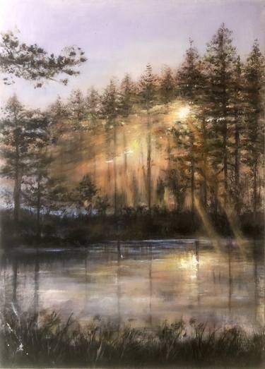 Print of Landscape Paintings by Madina Tairova