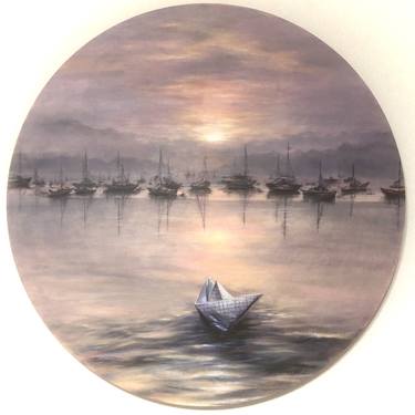 Original Realism Sailboat Paintings by Madina Tairova