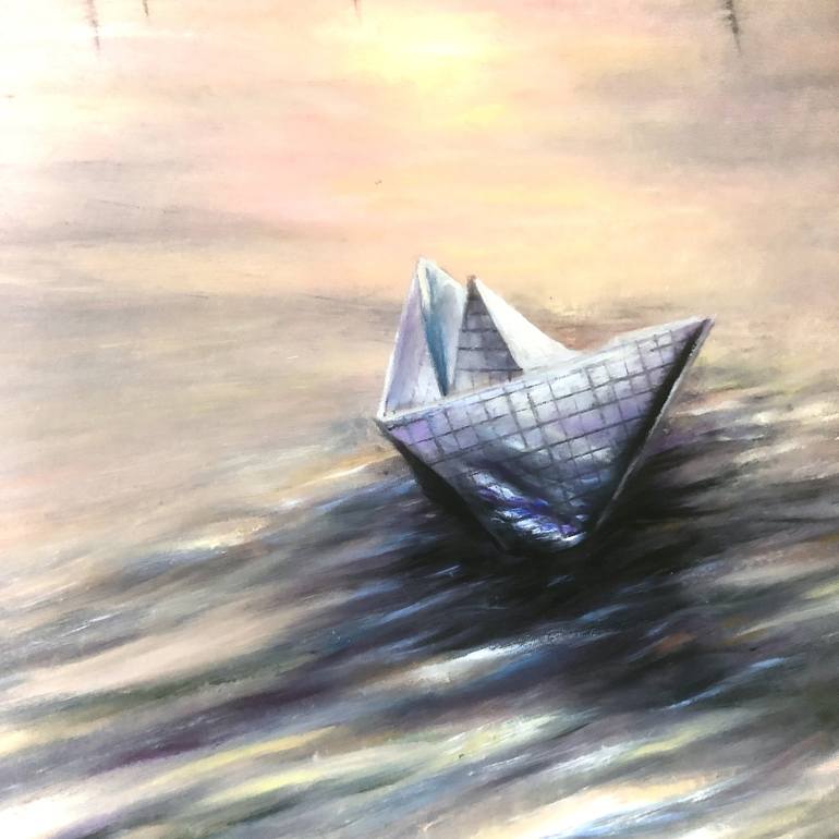 Original Sailboat Painting by Madina Tairova