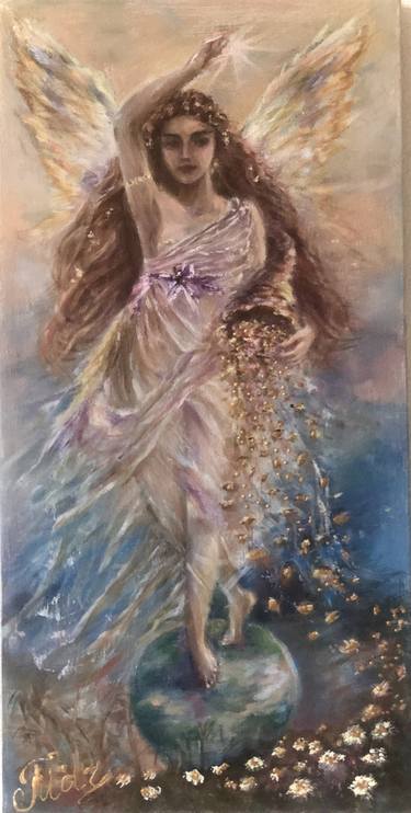 Print of Impressionism Classical mythology Paintings by Madina Tairova