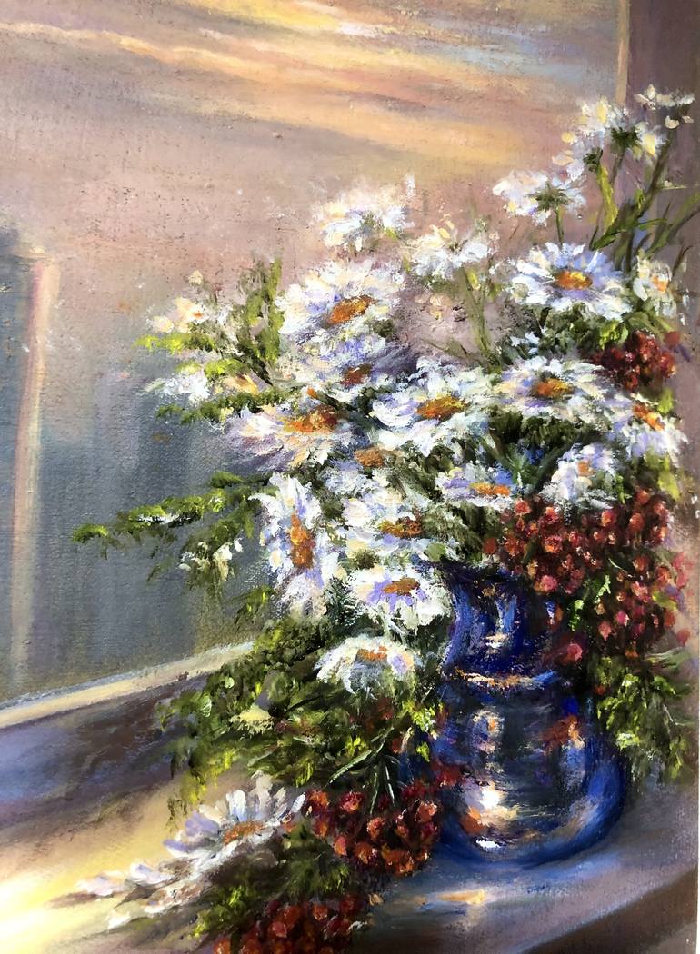 Original Impressionism Floral Painting by Madina Tairova