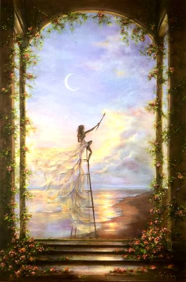 Original Impressionism Women Paintings by Madina Tairova