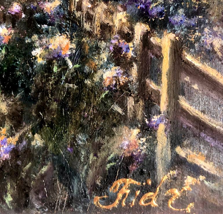 Original Impressionism Rural Life Painting by Madina Tairova