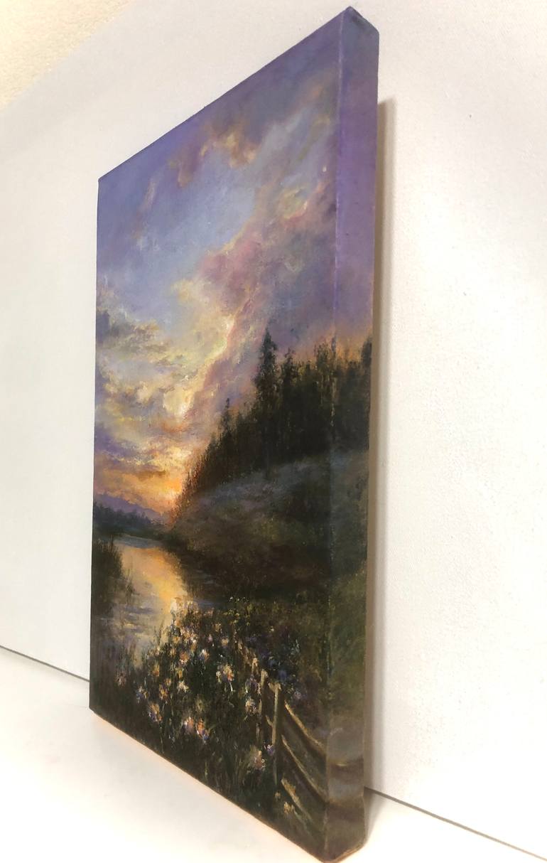 Original Impressionism Rural Life Painting by Madina Tairova