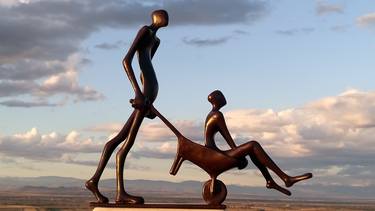 Original Modern People Sculpture by Plamen Dimitrov