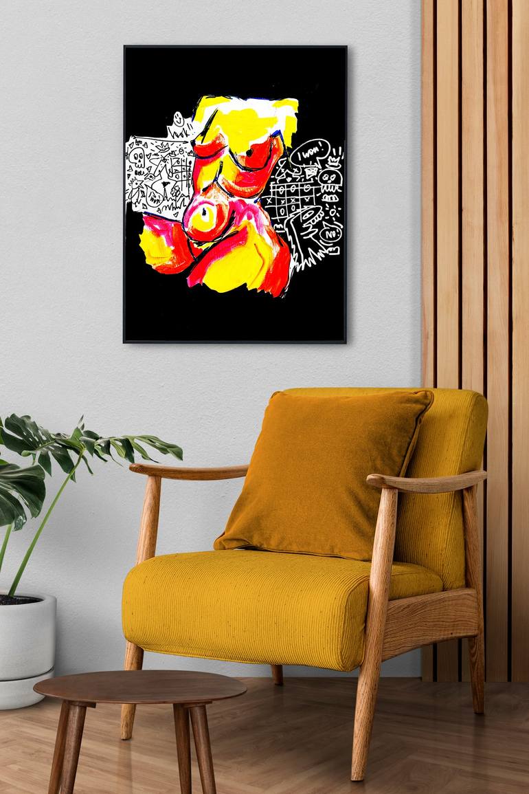 Original Abstract Women Painting by Anna Gaikovich