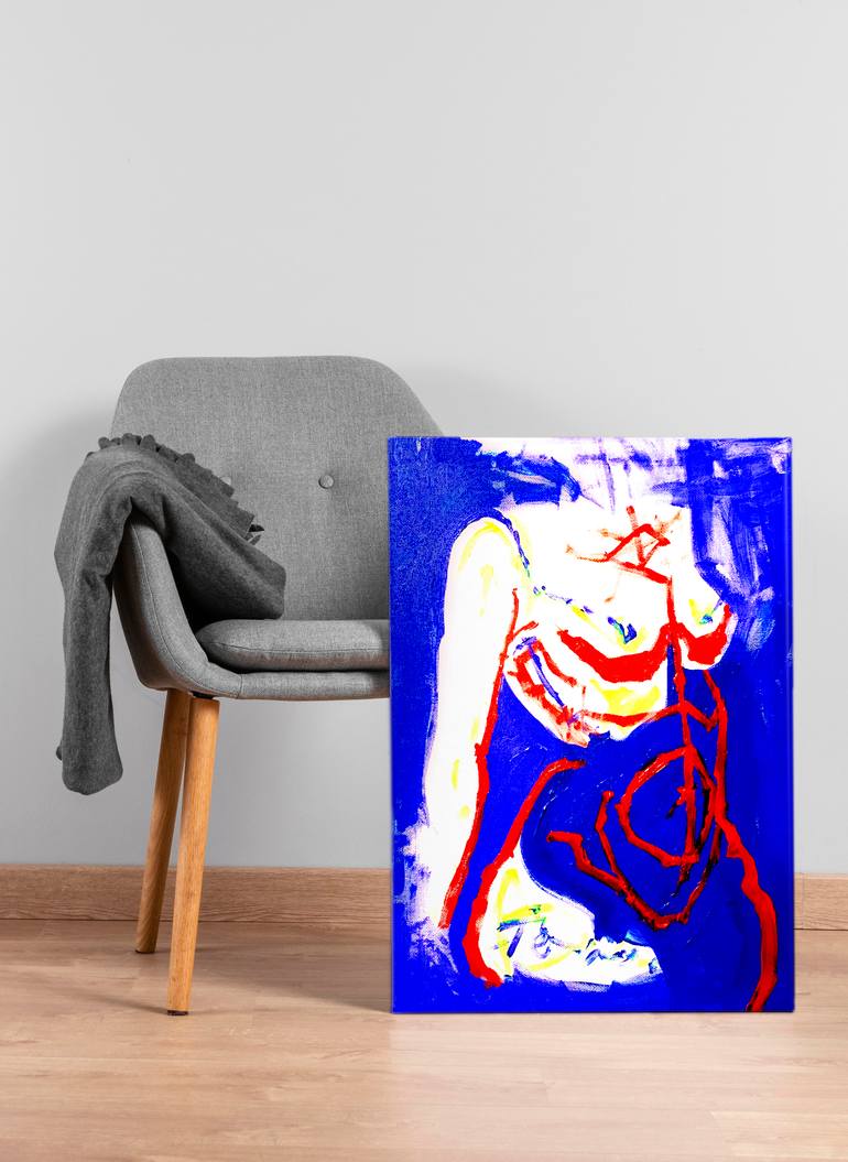 Original Abstract Expressionism Abstract Painting by Anna Gaikovich