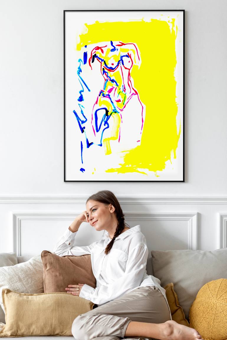 Original Abstract Expressionism Abstract Painting by Anna Gaikovich