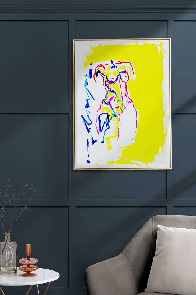 Original Abstract Expressionism Abstract Painting by Anna Gaikovich