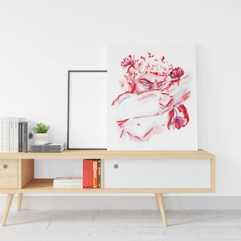 Original Figurative Floral Painting by Anna Gaikovich