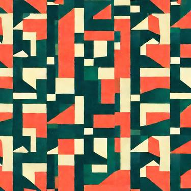 Original Algorithmic Abstract Digital by Voltaire Blanc