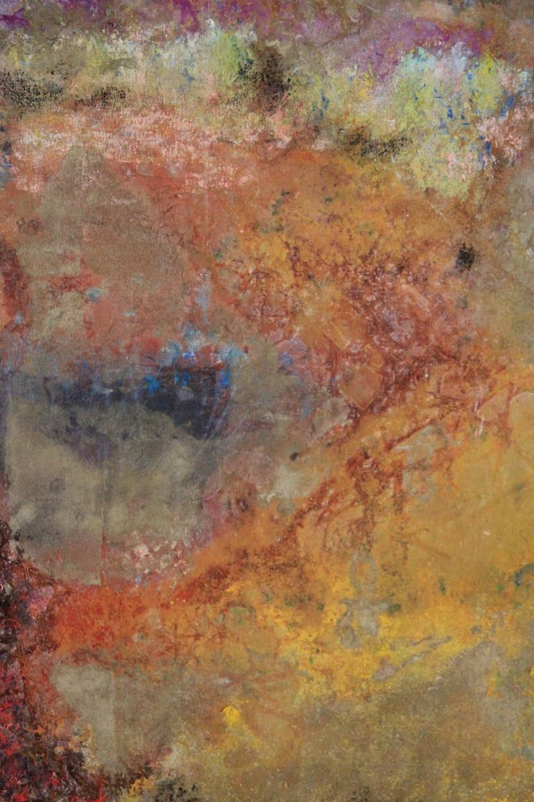 Original Abstract Landscape Painting by Dominique Comolet