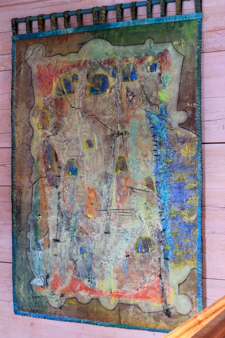 Original Expressionism Abstract Painting by Dominique Comolet