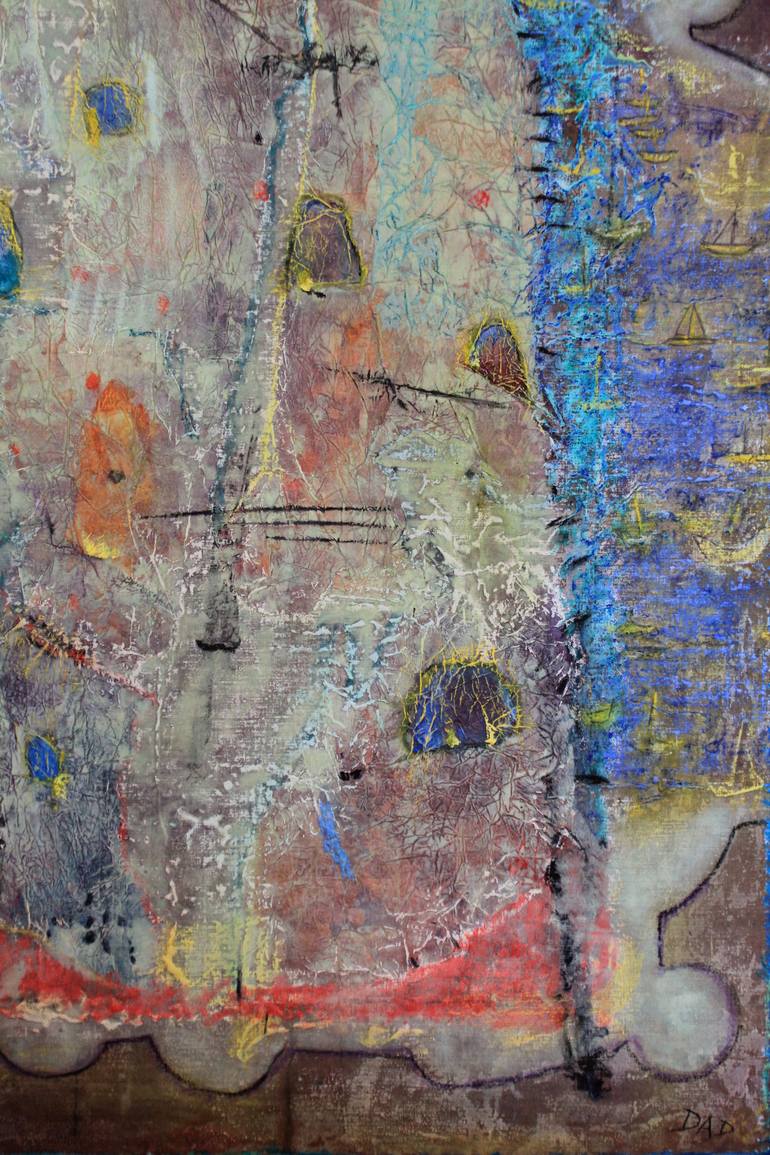 Original Expressionism Abstract Painting by Dominique Comolet