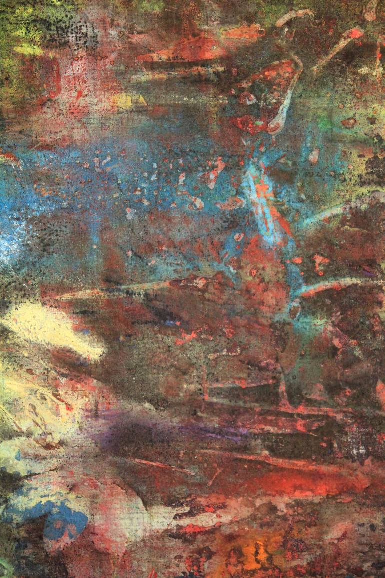 Original Expressionism Abstract Painting by Dominique Comolet