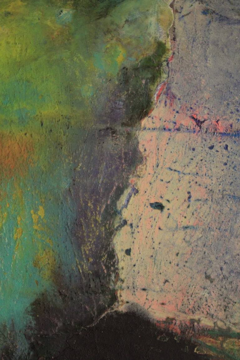 Original Abstract Expressionism Abstract Painting by Dominique Comolet