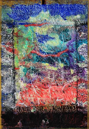Original Abstract Expressionism Garden Paintings by Dominique Comolet