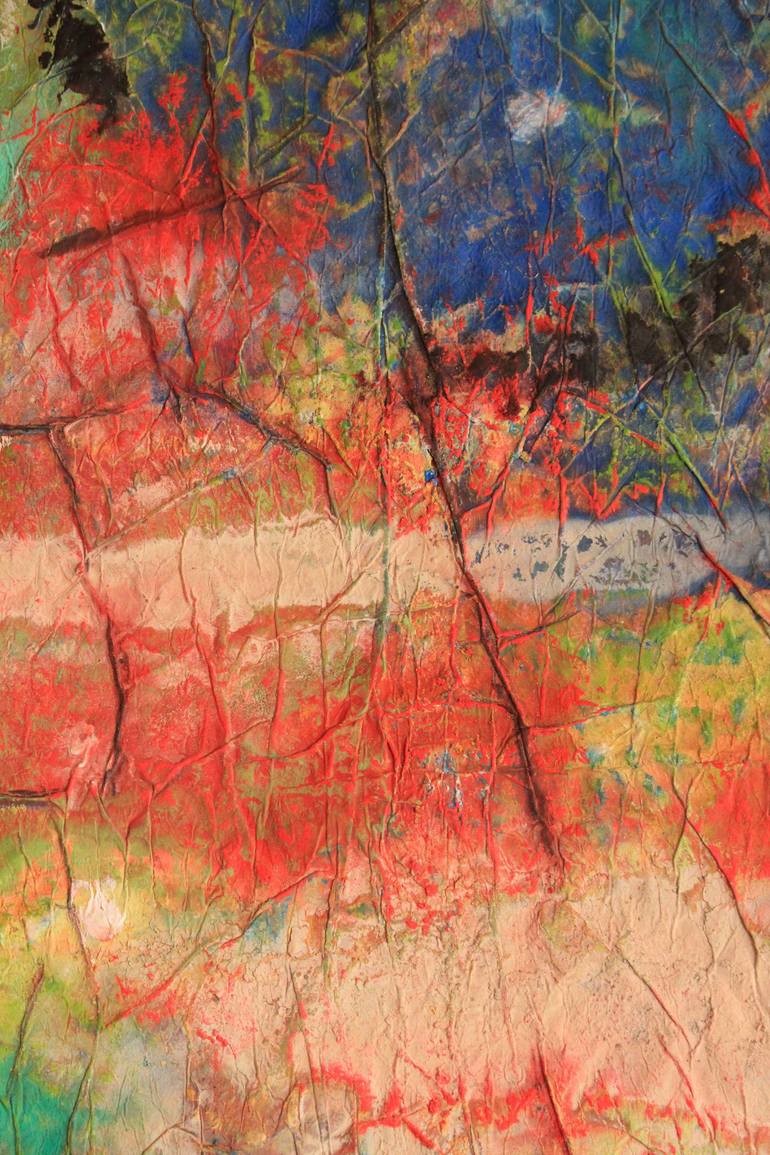Original Abstract Expressionism Abstract Painting by Dominique Comolet