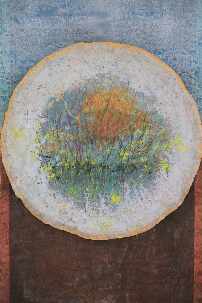 Original Abstract Expressionism Abstract Painting by Dominique Comolet