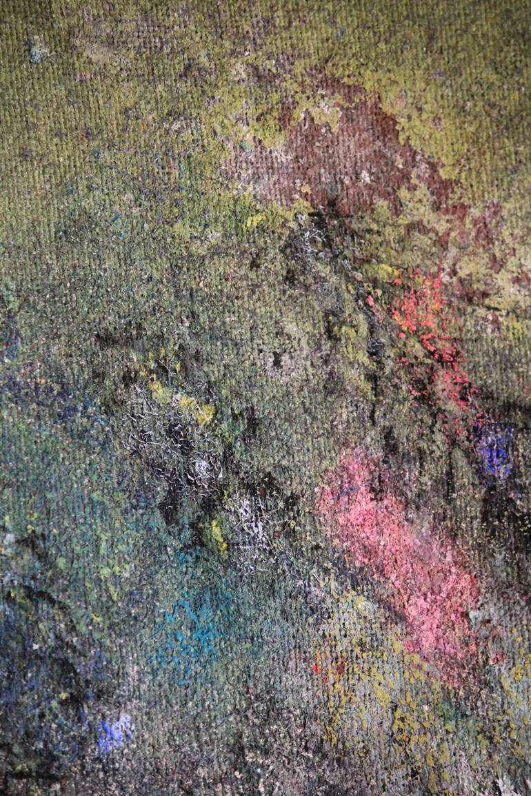 Original Abstract Expressionism Landscape Painting by Dominique Comolet