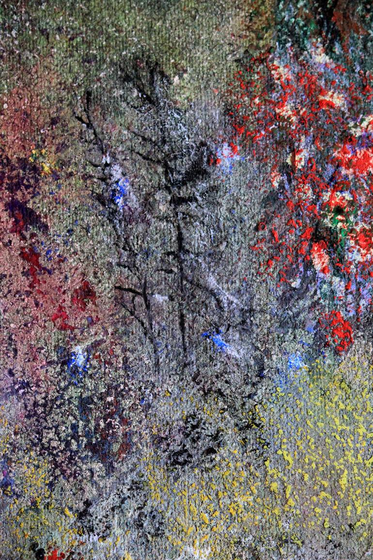 Original Abstract Expressionism Landscape Painting by Dominique Comolet
