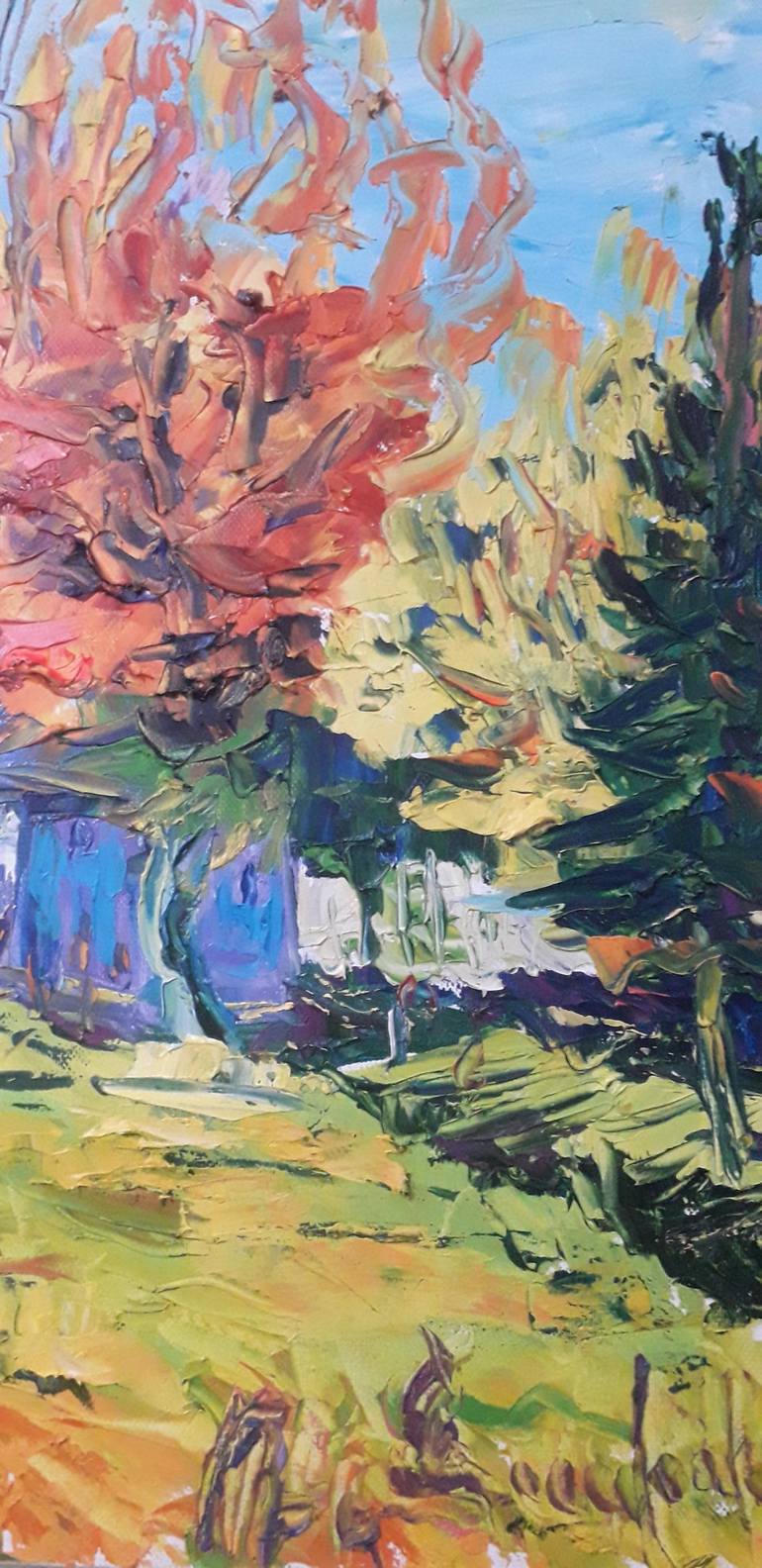 Original Impressionism Landscape Painting by Рафаель Джавахян