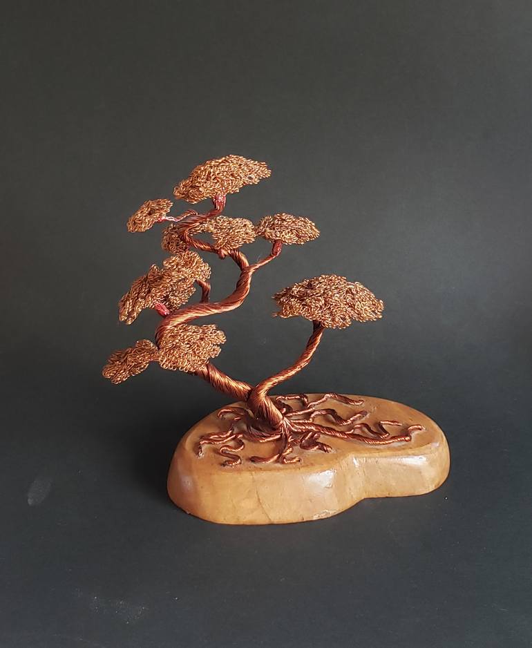 Original Art Deco Landscape Sculpture by Pavli Lale