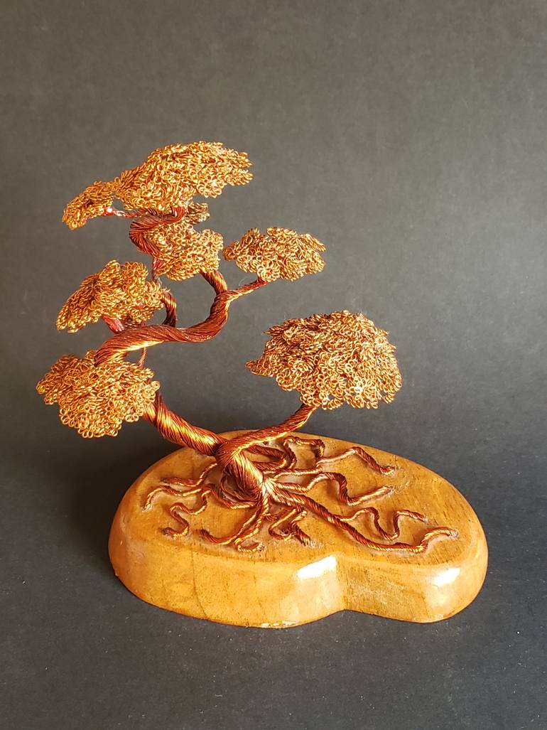 Original Art Deco Landscape Sculpture by Pavli Lale