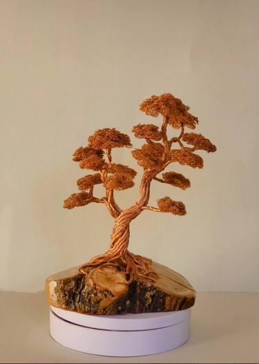 Original Art Deco Nature Sculpture by Pavli Lale