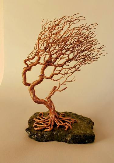 Original Art Deco Nature Sculpture by Pavli Lale