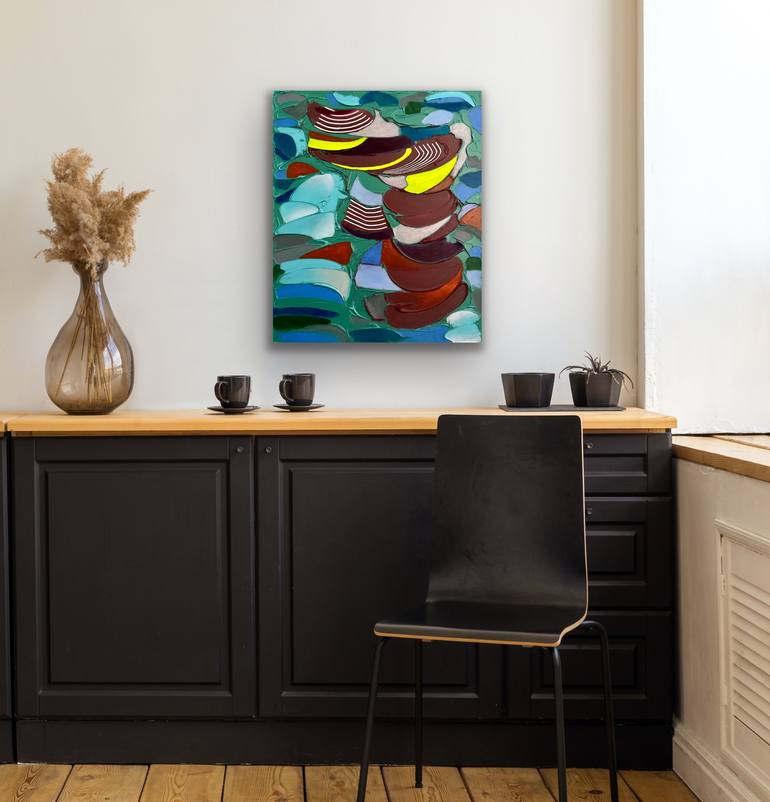 Original Abstract Expressionism Abstract Painting by Caity Salamanca