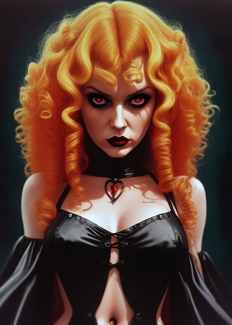 Bellatrix vampiress pulp horror - Print