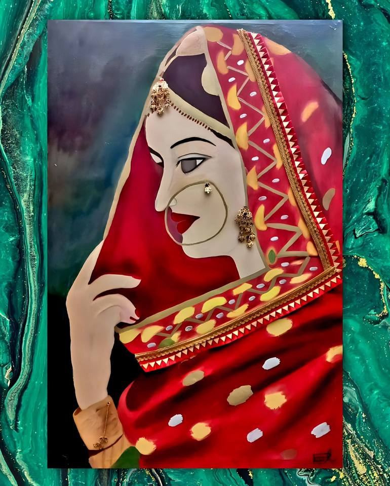 Original Abstract Women Painting by Laraib Zeeshan