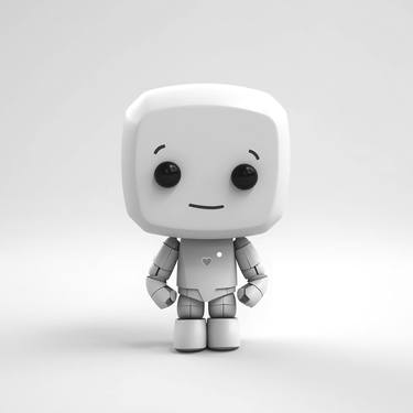 Lyra - Joyful Robot Artwork - Limited Edition of 8 thumb