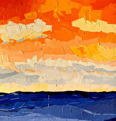 Original Abstract Seascape Paintings by Charly B