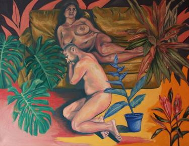 Print of Figurative Garden Paintings by Mextli Molina