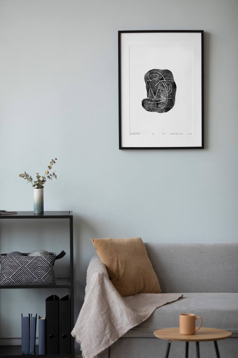 Original Abstract Erotic Printmaking by Vovka Plumbum