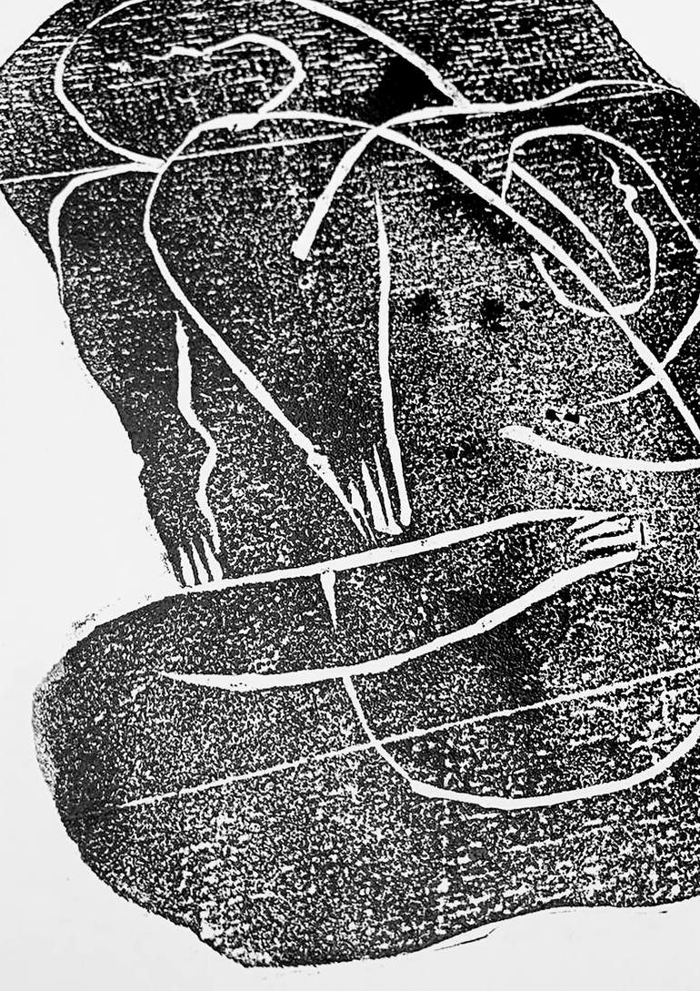 Original Abstract Erotic Printmaking by Vovka Plumbum