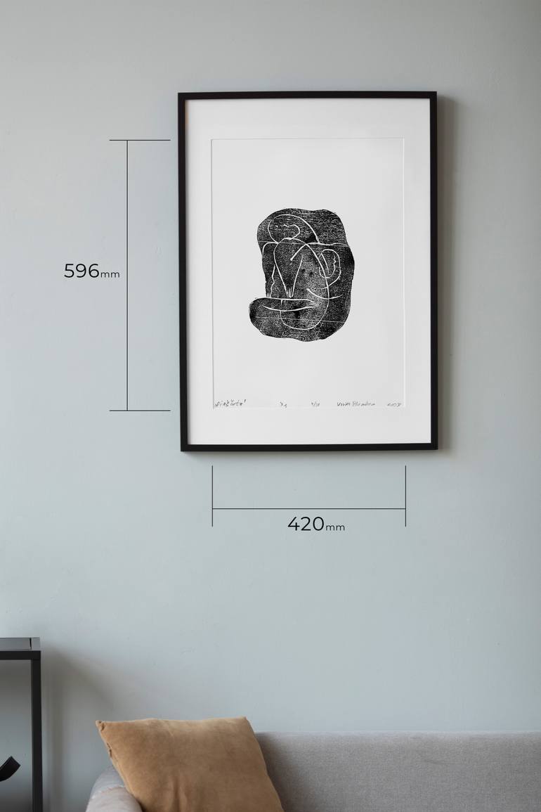 Original Abstract Erotic Printmaking by Vovka Plumbum