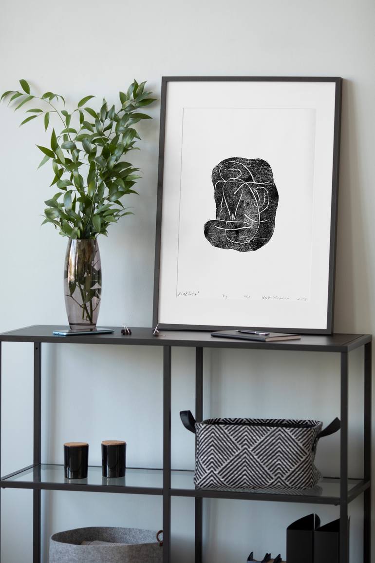 Original Abstract Erotic Printmaking by Vovka Plumbum