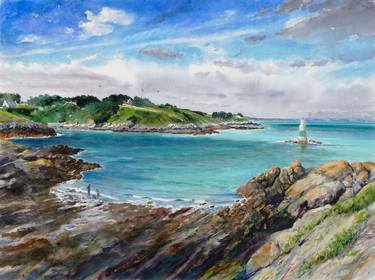 Print of Figurative Seascape Paintings by Martin Beresford