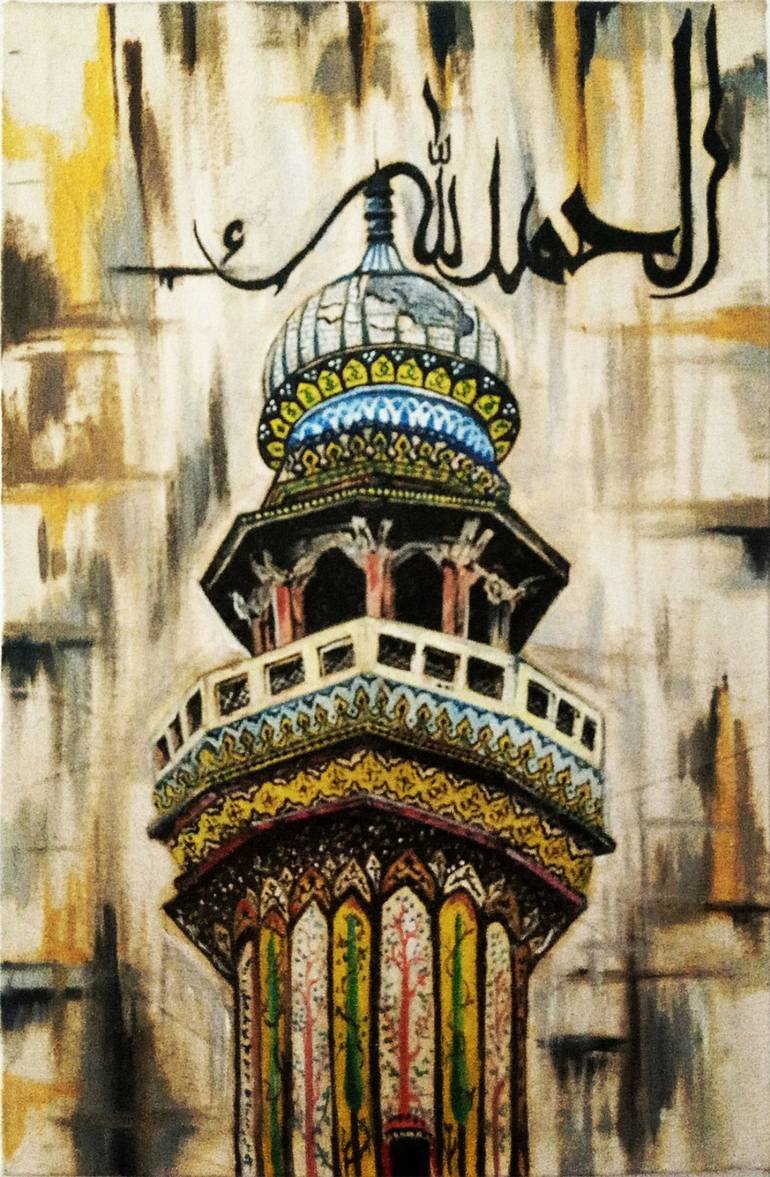 Original Modern Architecture Paintings by Tayyba Amjad Hussain