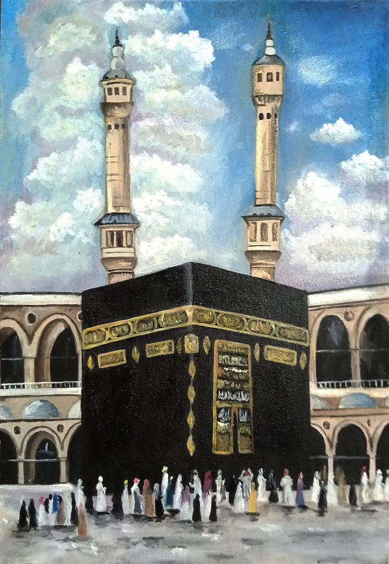 kaaba Painting by Tayyba Amjad hussain | Saatchi Art