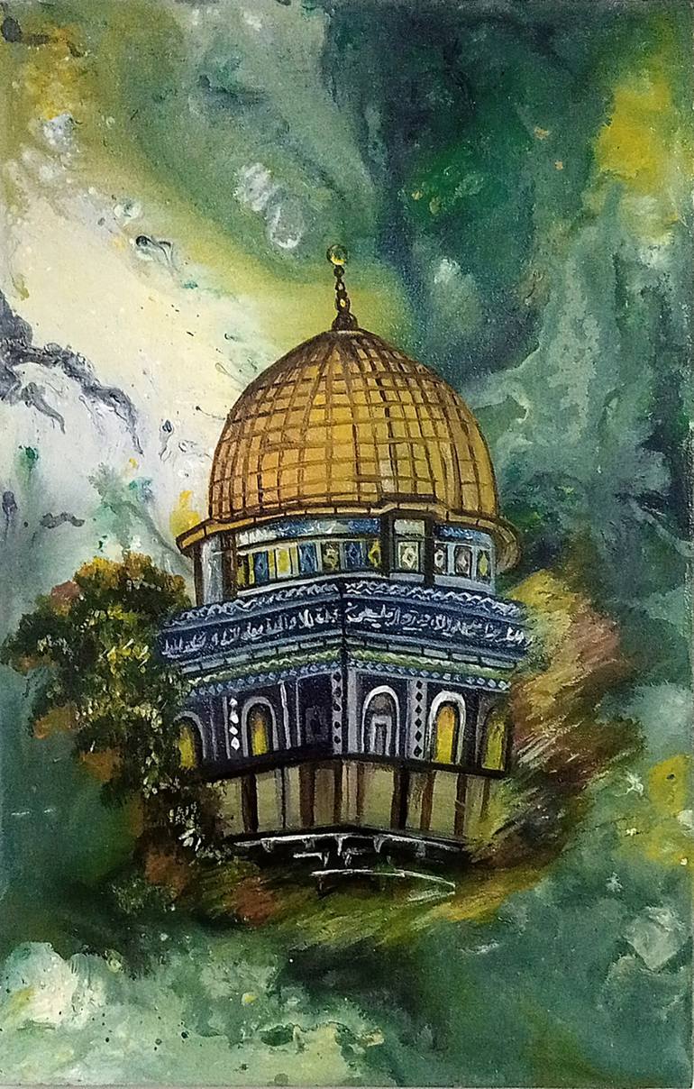 Print of Abstract Architecture Paintings by Tayyba Amjad Hussain